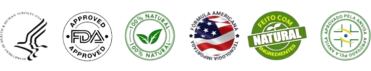 FDA Approved - 100% Natural - ANVISA - Fórmula Americana
